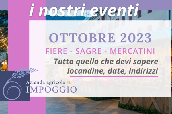 Eventi ottobre 2023