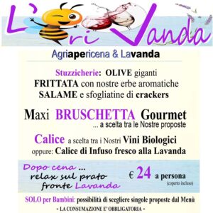 menù aperivanda 2024
