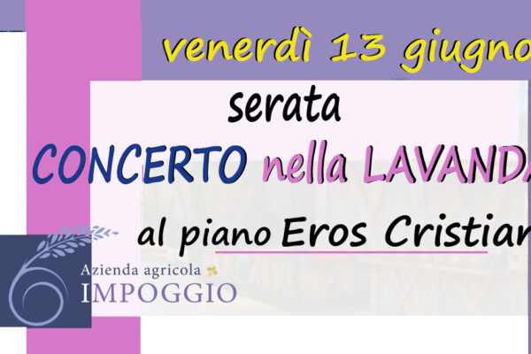 copertina concerto nella lavanda 13 giugno 2025