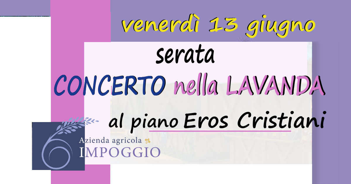 copertina concerto nella lavanda 13 giugno 2025