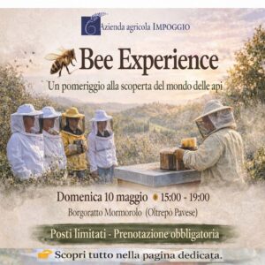 Evento Bee Experience 10 maggio 2026
