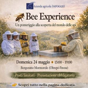 Bee experience 24 maggio 2026 per calendario